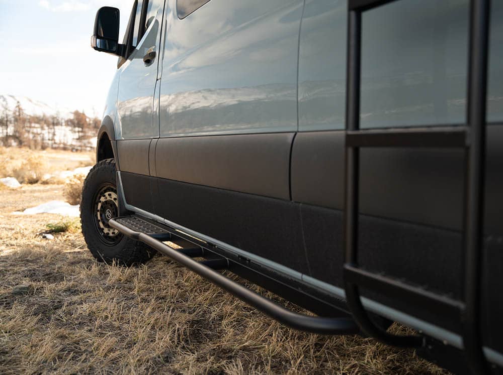 Flatline Van Co Side Steps for 2007+ Mercedes Sprinter Van / 2021+ Win ...