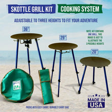 Load image into Gallery viewer, TemboTusk Skottle Grill Kit with Adjustable Legs
