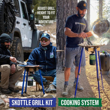 Load image into Gallery viewer, TemboTusk Skottle Grill Kit with Adjustable Legs
