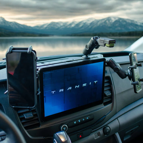 TerraX Navidok Dash Mount for 2026+ Ford Transit Vans Equipped with 12