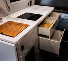 Load image into Gallery viewer, Van Wife Components 18" Base Cabinet for Mercedes Sprinter Van / Ford Transit Van / RAM ProMaster Van
