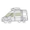 VanEssential Stealth Crew Van Window Cover Bundle for 2015+ Ford Transit Van