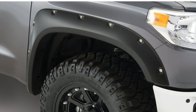 Bushwacker Black Pocket/Rivet Style Smooth Finish 4-Piece Fender 