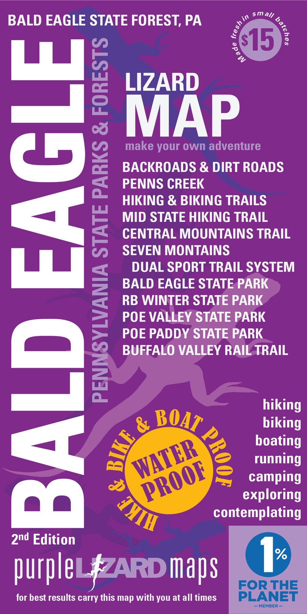 Purple Lizard Bald Eagle State Forest Lizard Map – Main Line Overland