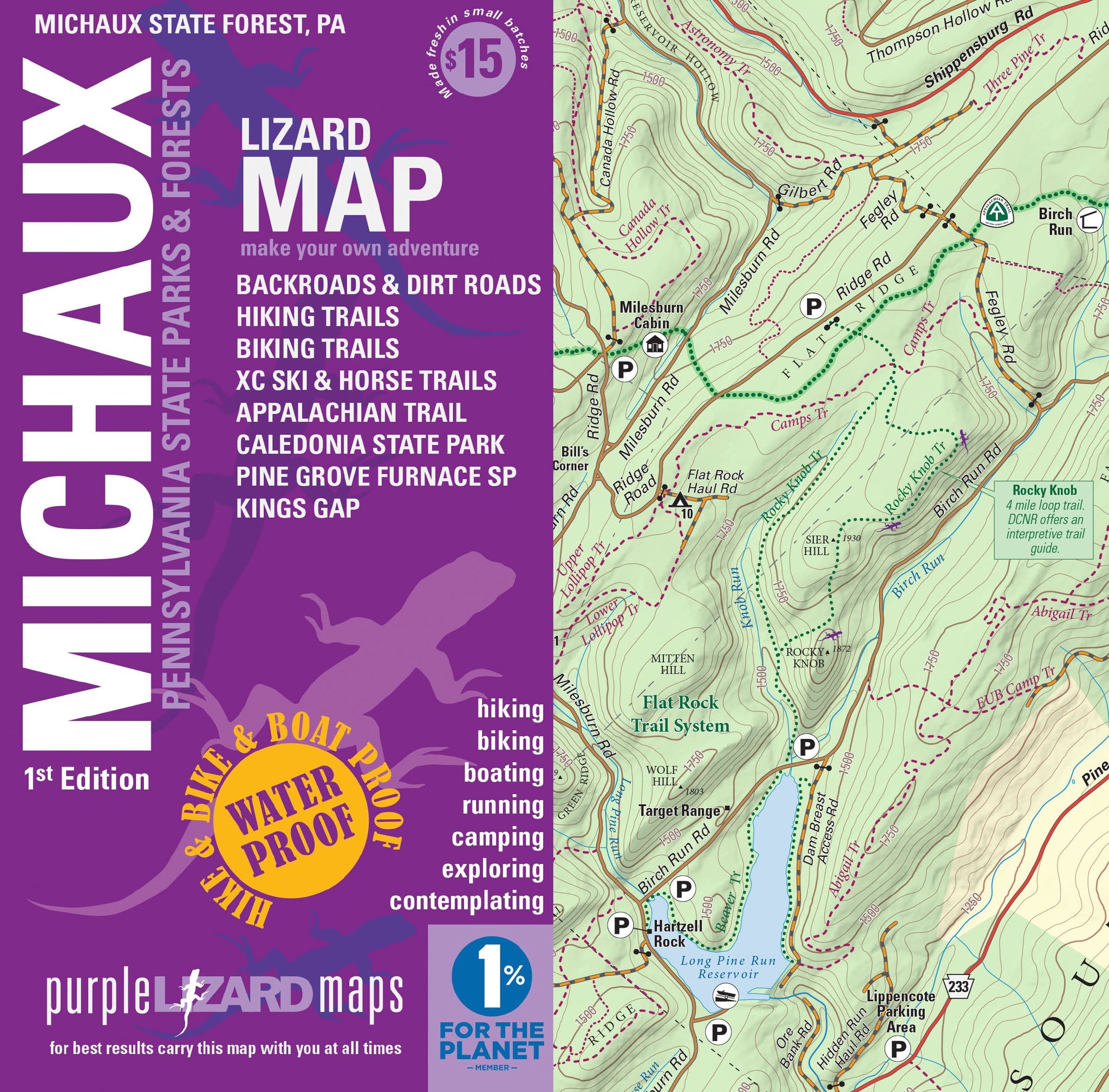 PURPLE LIZARD MAPS Michaux State Forest, Pennsylvania – Main Line